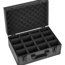 VEVOR Graded Card Case 3 Row 180 PSA Slab Storage Box with Mechanical Lock, Baseball Sports Trading Cards Holder Collector with 12 Dividers, Holds 120 SGC 100 BGS 520 Top Loaders & 999+ Loose Cards