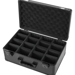 VEVOR Graded Card Case 4 Row 152 PSA Slab Storage Box TSA Approved Lock, Baseball Sports Trading Cards Holder Collector, with 12 Dividers, Holds 120 SGC 100 BGS 550 Top Loaders & 999+ Loose Cards