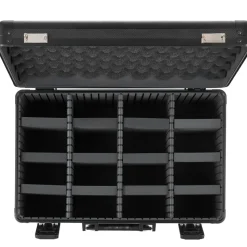 VEVOR Graded Card Case 4 Row 152 PSA Slab Storage Box TSA Approved Lock, Baseball Sports Trading Cards Holder Collector, with 12 Dividers, Holds 120 SGC 100 BGS 550 Top Loaders & 999+ Loose Cards