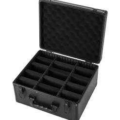VEVOR Graded Card Case 3 Row 180 PSA Slab Storage Box with Secure Lock, Baseball Sports Trading Cards Holder Collector with 12 Dividers, Key, Holds 120 SGC 100 BGS 520 Top Loaders & 999+ Loose Cards
