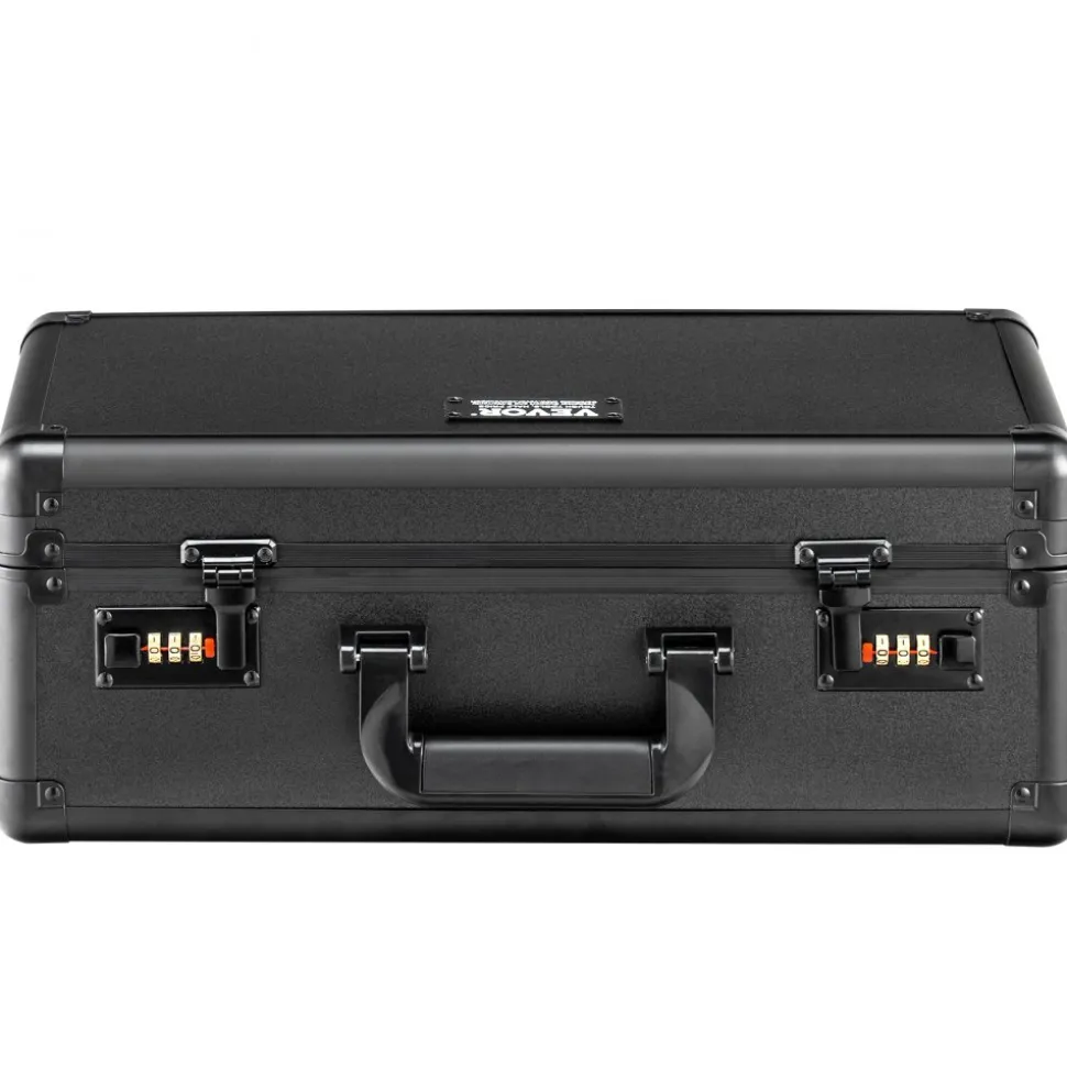 VEVOR Graded Card Storage Box, 4 Slots, Graded Sports Cards Holder Carrying Case with Coded Lock Foam Dividers, for 120 PSA Graded Cards 84 BGS Cards 96 SGC Cards 428 Top Loaders or 999+ Loose Cards