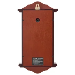 VEVOR Grandfather Clock, 18 in Classic Vintage Pendulum Clock, Pine Wood & MDF Wall Clocks with Quartz Movement and Quiet Design, for Living Room, Bedroom, Home Decor, and Gift (Cherry Tone Finish)