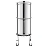 VEVOR Gravity-fed Water Filter System, 2.25G 304 Stainless-Steel Countertop System, Water Filtration System, Reduces Lead and up to 99% of Chlorine, with 2 Carbon Filters, Water Level  Spigot, Stand