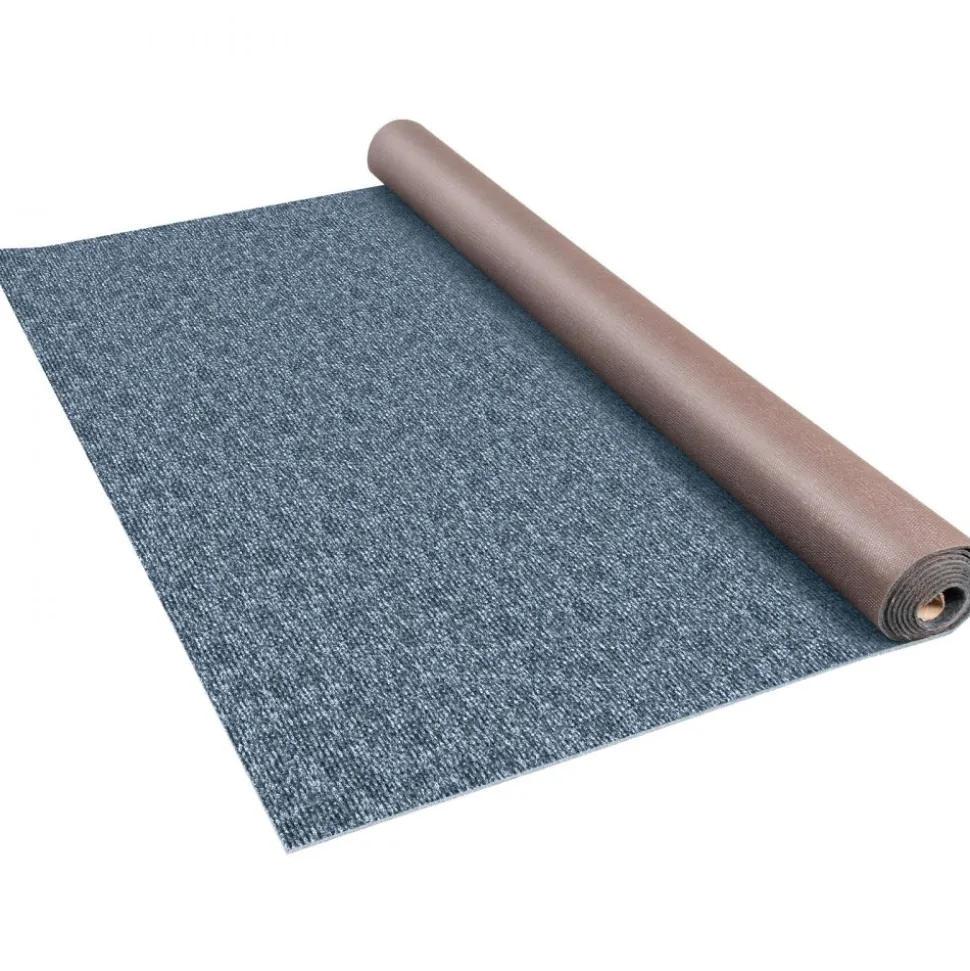 VEVOR Gray Marine Carpet 6 ft x 39.3 ft Marine Carpeting Marine Grade Carpet for Boats with Waterproof Back Outdoor Rug for Patio Porch Deck Garage Outdoor Area Rug Runner Anti-Slide Porch Rug