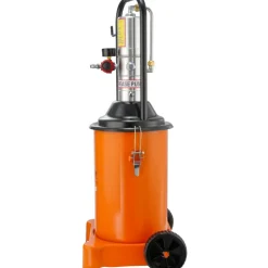 VEVOR Grease Pump, 3 Gallon 12L, Air Operated Grease Pump with 13 ft High Pressure Hose and Grease Gun, Pneumatic Grease Bucket Pump with Wheels, Portable Lubrication Grease Pump 50:1 Pressure Ratio
