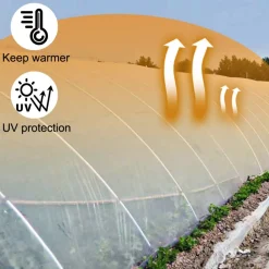 VEVOR Greenhouse Film 20 x 28 ft, Greenhouse Polyethylene Film 6 Mil Thickness, Greenhouse Plastic Greenhouse Clear Plastic Film UV Resistant, Polyethylene Film Keep Warming, Superior Strength