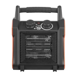 VEVOR Greenhouse Heater, 1500W Electric PTC Space Heater with Fan, Low & High Heat Modes, Overheat Protection, Tip-Over Shut-Off, Portable for Grow Tent, Small Greenhouse, Flower Room, Home Office
