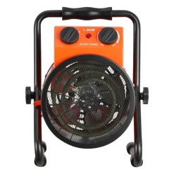 VEVOR Greenhouse Heater, 1500W Electric Space Heater with Thermostat, Heating Tube Element, 25° Adjustable Angle, IPX4 & Overheat Protection, Great for Grow Tent, Greenhouse, Flower Room, Home Office