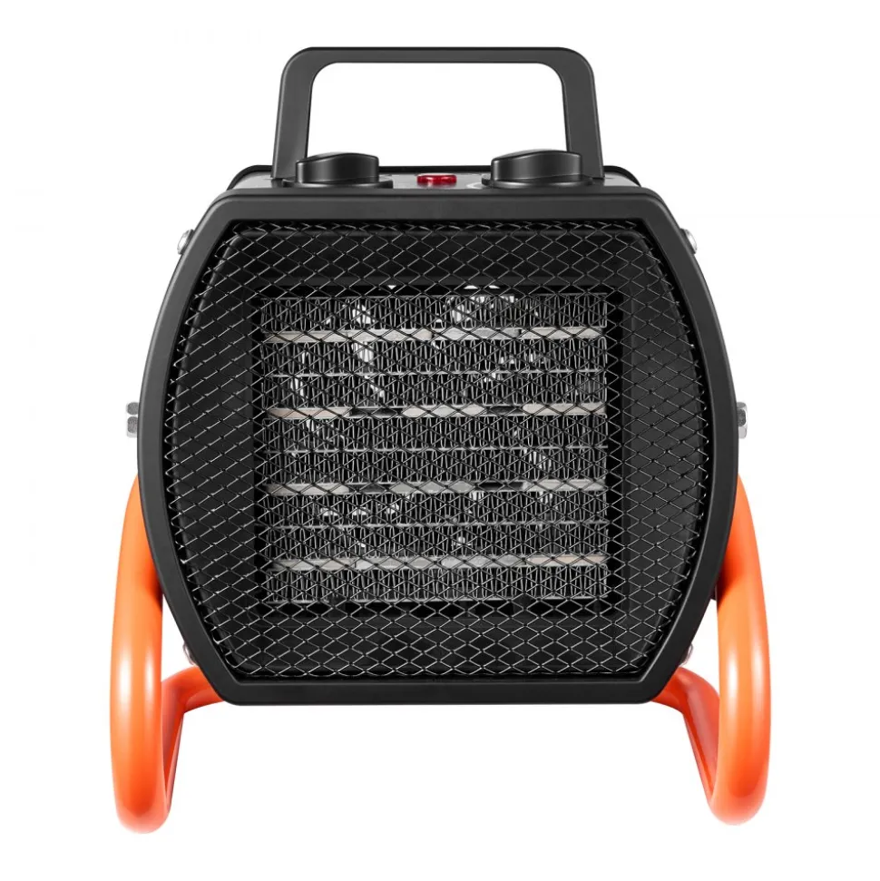 VEVOR Greenhouse Heater, 1500W Electric PTC Space Heater with Fan, Low & High Heat Modes, 40° Adjustable Angle, Overheat Protection, Portable for Grow Tent, Small Greenhouse, Flower Room, Home Office