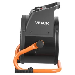 VEVOR Greenhouse Heater, 1500W Electric PTC Space Heater with Fan, Low & High Heat Modes, 15° Adjustable Angle, Overheat Protection, Portable for Grow Tent, Small Greenhouse, Flower Room, Home Office