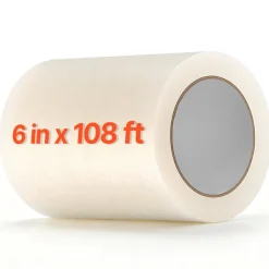 VEVOR Greenhouse Repair Tape 6 in x 108 ft 6.3 Mil Clear Polyethylene Patch, for Plastic Sheeting & Tent Seaming Sealing, Waterproof & Sun-Resistant, Heavy Duty Greenhouse Sheeting Coverings Film Tape