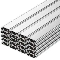 VEVOR Greenhouse Spring Wire and Lock Channel, 30 Packs 6.56 ft PVC-Coated Wiggle Wire & Aluminum Alloy Channel Bundle Kit with Included Screws, 0.05 in Thickened, Poly Film & Shade Cloth Attachments