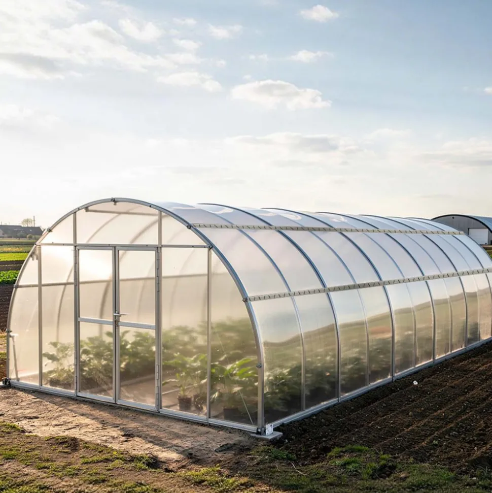 VEVOR Greenhouse Spring Wire and Lock Channel, 20 Packs 6.56 ft PVC-Coated Wiggle Wire & Aluminum Alloy Channel Bundle Kit with Included Screws, 0.05 in Thickened, Poly Film & Shade Cloth Attachments