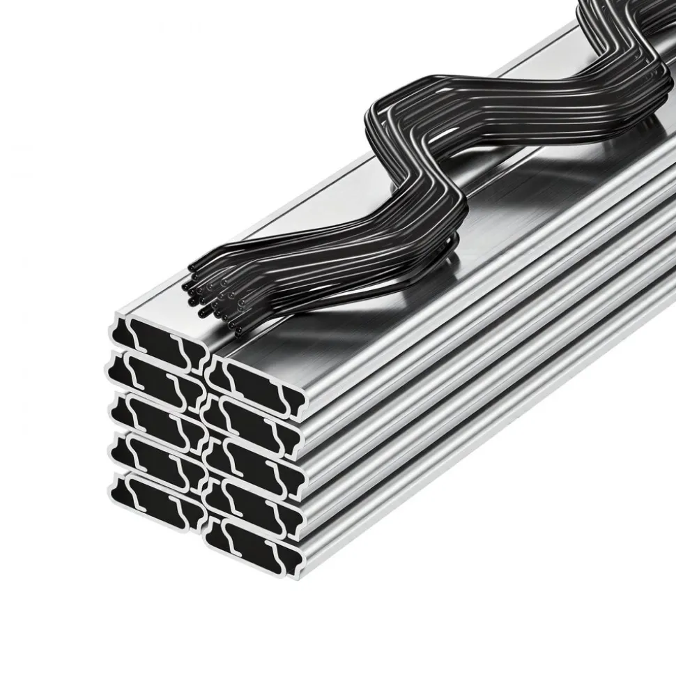VEVOR Greenhouse Spring Wire and Lock Channel, 20 Packs 6.56 ft PVC-Coated Wiggle Wire & Aluminum Alloy Channel Bundle Kit with Included Screws, 0.05 in Thickened, Poly Film & Shade Cloth Attachments