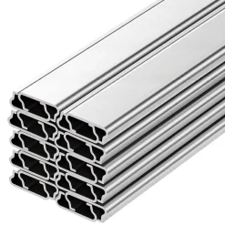 VEVOR Greenhouse Spring Wire and Lock Channel, 20 Packs 6.56 ft PVC-Coated Wiggle Wire & Aluminum Alloy Channel Bundle Kit with Included Screws, 0.05 in Thickened, Poly Film & Shade Cloth Attachments