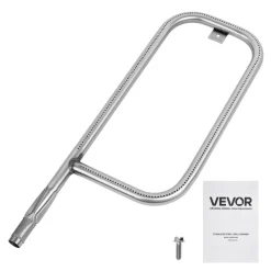 VEVOR Grill Burner Tube for Weber Q3200, Q300 (2013 & earlier), Q320, Q3000 (2014 & newer), 23.75 inch 304 Stainless Steel Tube Burner for Weber 404341, 57060001, 586002, Replacement Part 60036, 80385