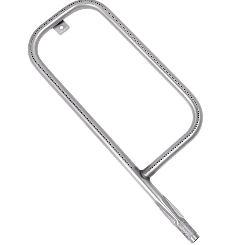 VEVOR Grill Burner Tube for Weber Q3200, Q300 (2013 & earlier), Q320, Q3000 (2014 & newer), 23.75 inch 304 Stainless Steel Tube Burner for Weber 404341, 57060001, 586002, Replacement Part 60036, 80385