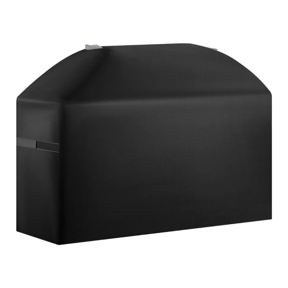 VEVOR Grill Cover, 63 inch BBQ Covers for Outdoor Grills, Waterproof, Fade Resistant, Weather Resistant Heavy Duty 600D Polyester, Easy On/Off, with Hook-and-Loop Straps, Black