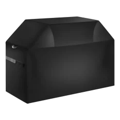 VEVOR Grill Cover, 65 inch BBQ Covers for Outdoor Grills, Waterproof, Fade Resistant, Weather Resistant Heavy Duty 600D Polyester, Easy On/Off, with Hook-and-Loop Straps, Black
