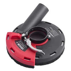 VEVOR Grinding Dust Shroud for Angle Grinder, Universal 4-5 in, Surface Grinder Dust Shroud with 6 Clamping Washers & 5 in Diamond Grinding Cup Wheel, Connect to Vacuum Cleaner, for Wood Concrete Wall