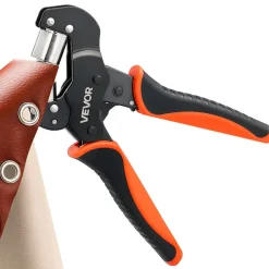 VEVOR Grommet Tool Kit 1/2" Eyelet Tool Kit with 500 PCS Silver Grommets, with Eyelets and Washers, Manual Grommet Press Pliers, Hole Punch, and Block, for Leather, Tarps, Shoes, Crafts, and Fabric