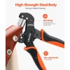 VEVOR Grommet Tool Kit 1/4" 3/8" 1/2" 900 PCS Grommets Eyelet Tool Kit, with Eyelets and Washers, Manual Grommet Press Pliers, Hole Punch Tools, Blocks, for Leather, Tarps, Shoes, Crafts, Fabric
