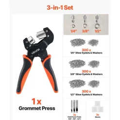 VEVOR Grommet Tool Kit 1/4