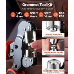 VEVOR Grommet Tool Kit 1/4