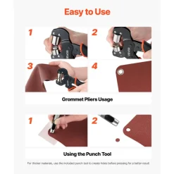 VEVOR Grommet Tool Kit 1/4