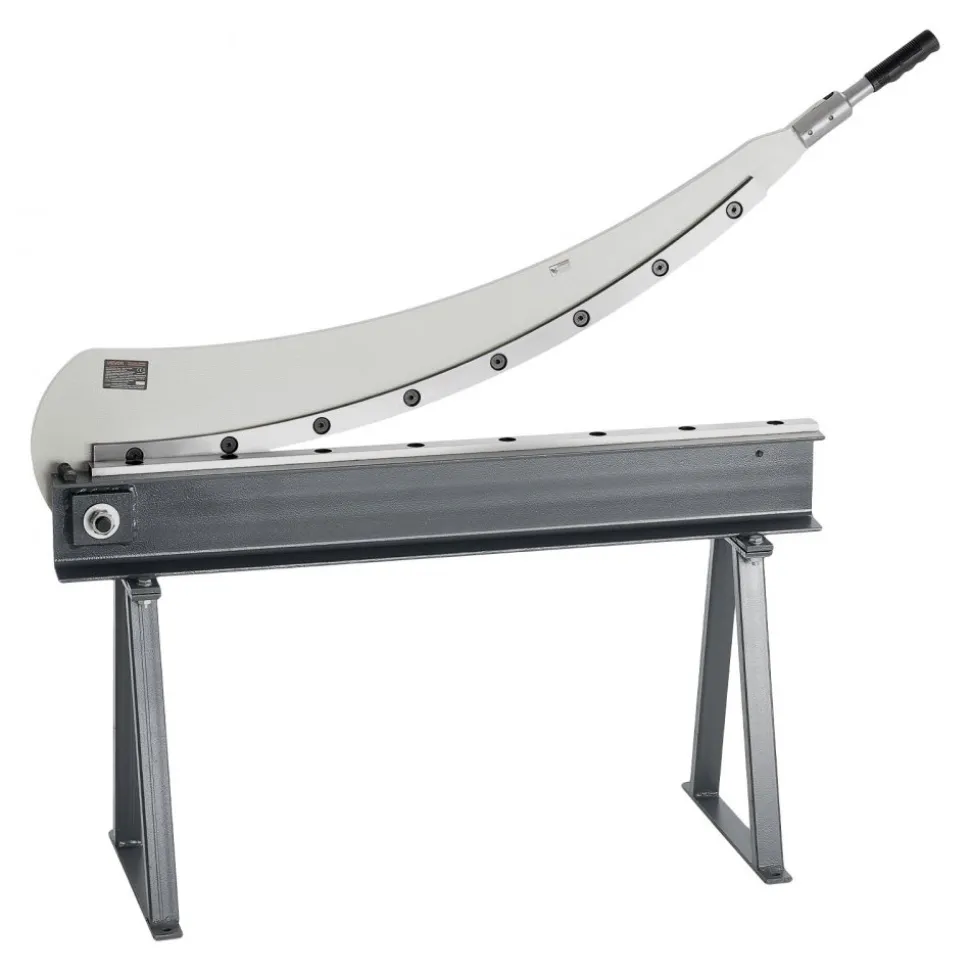 VEVOR Guillotine Shear, 39 in Bed Width Benchtop Cutter, Manual Hand Plate Shear for Metal Sheet Processing, with Q235 Material, High Precision, Stand, for PCB Board, Aluminum, Steel, Copper, Plastic