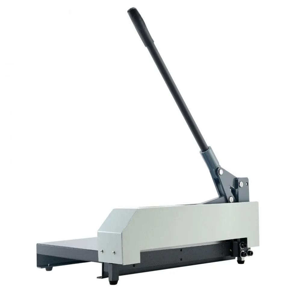 VEVOR Guillotine Sheet Metal Shear, 12 in Manual Hand Plate Shear, Heavy Duty Metal Plate Cutter Tool, with Solid Steel Frame, High Precision, for Cutting PCB Boards, Aluminum, Steel, Copper, Plastic