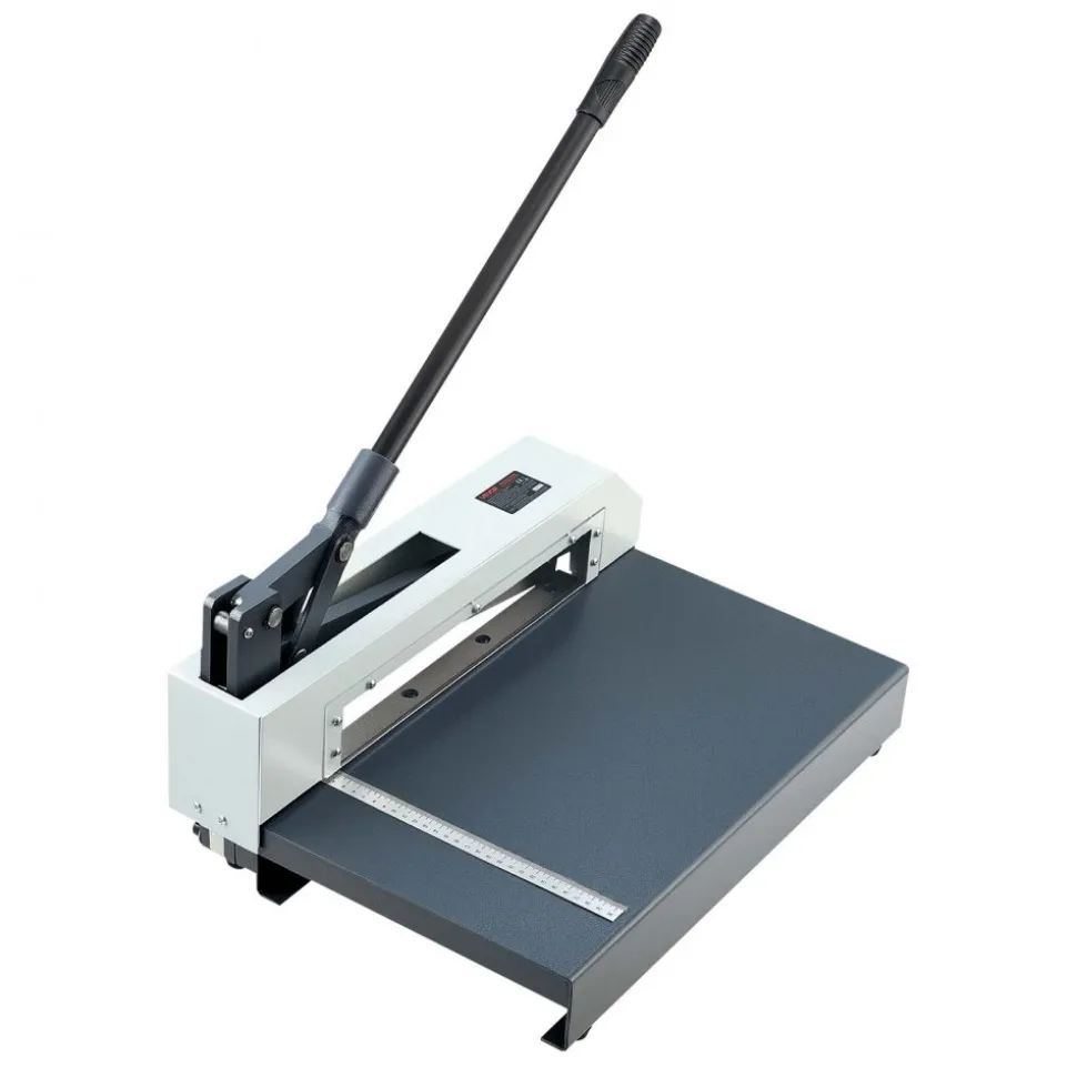 VEVOR Guillotine Sheet Metal Shear, 12 in Manual Hand Plate Shear, Heavy Duty Metal Plate Cutter Tool, with Solid Steel Frame, High Precision, for Cutting PCB Boards, Aluminum, Steel, Copper, Plastic