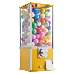VEVOR Gumball Machine, 25 inch Height Candy Vending Machine Dispenser, 25-Cent Vending Machines for Shopping Malls, Supermarkets, Amusement Parks, Arcades, Holds Up to 230 1.77 inch Spherical Candies