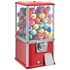 VEVOR Gumball Machine, 21 inch Height Candy Vending Machine Dispenser, 25-Cent Vending Machines for Shopping Malls, Supermarkets, Amusement Parks, Arcades, Holds Up to 180 1.77 inch Spherical Candies