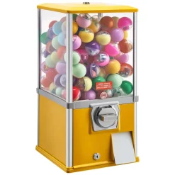 VEVOR Gumball Machine, 21 inch Height Candy Vending Machine Dispenser, 25-Cent Vending Machines for Shopping Malls, Supermarkets, Amusement Parks, Arcades, Holds Up to 180 1.77 inch Spherical Candies