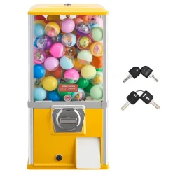 VEVOR Gumball Machine, 21 inch Height Candy Vending Machine Dispenser, 25-Cent Vending Machines for Shopping Malls, Supermarkets, Amusement Parks, Arcades, Holds Up to 180 1.77 inch Spherical Candies