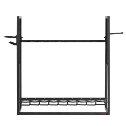 VEVOR Gun Rack, Floor Standing, Indoor Heavy Duty Steel Rifle Shotgun Rack Stand, Freestanding Gun Display Storage with Magazine Holder, Holds up to 9 Rifles and 4 Pistols, for Home Garage Storage