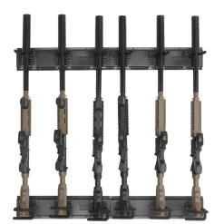 VEVOR Gun Rack, Indoor Gun Rack Wall Mount, 6-Slot Vertical Rifle Shotgun Gun Rack, 180 lb Heavy Duty Metal Wall Gun Rack Display Stand with Soft Padding