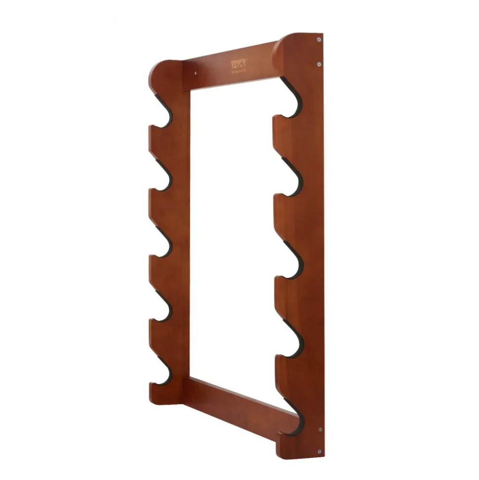 VEVOR Gun Rack, Wood Gun Rack Wall Mount, Gun Display Rack holds 5 Rifles, Shotguns, 132 lb Heavy Duty Wall Storage Display Rifle Rack with Soft Padding