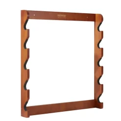 VEVOR Gun Rack, Wood Gun Rack Wall Mount, Gun Display Rack holds 5 Rifles, Shotguns, 132 lb Heavy Duty Wall Storage Display Rifle Rack with Soft Padding