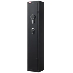 VEVOR Gun Safe, Heavy Duty Cold-Rolled Steel Fireproof Rifle Cabinet with Digital Keypad & Key, Large Long Gun Cabinet with Magazine and LED Lighting, Adjustable Racks for Rifles, Pistols, Shotgun