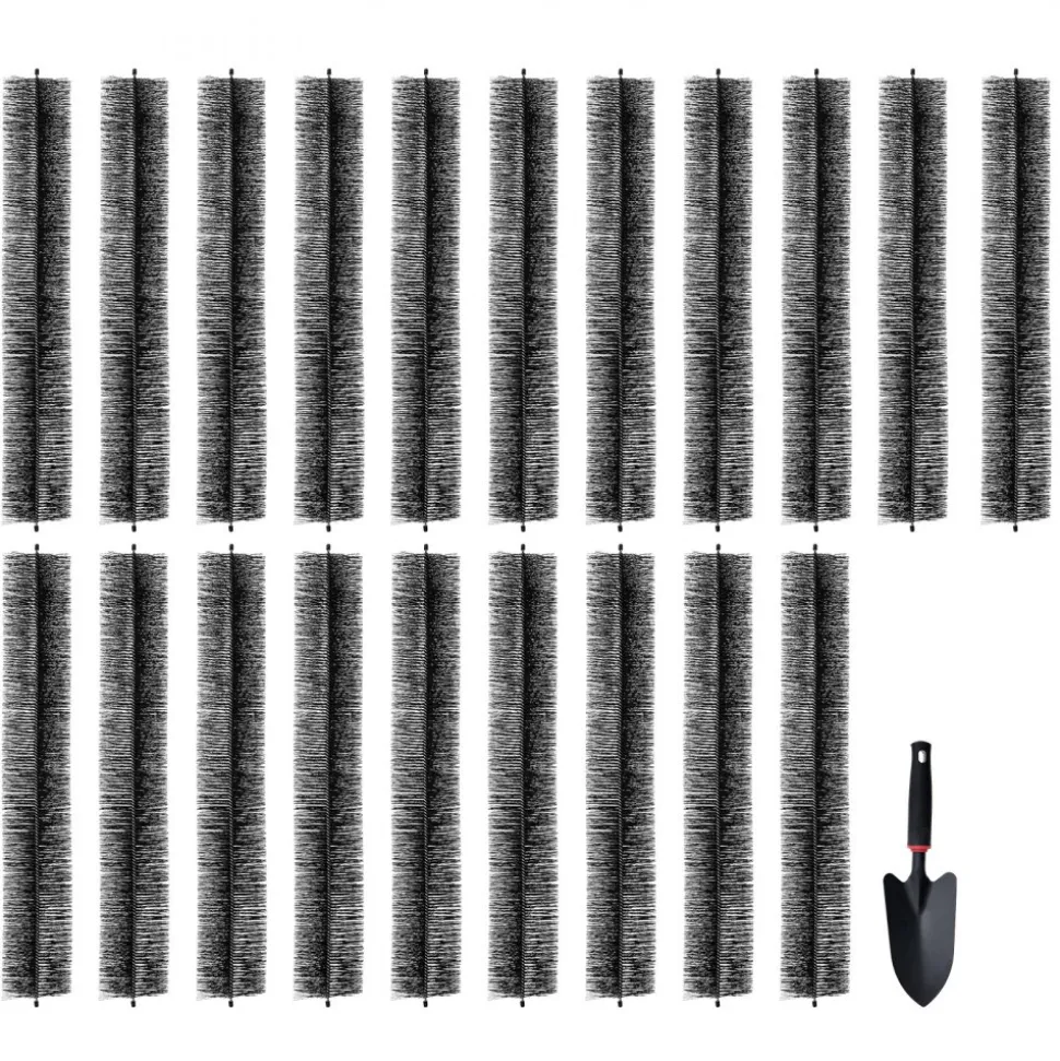 VEVOR Gutter Brush, 60 Feet Total Length 4.33 inch Diameter Gutter Cleaning Tools, Ground-Level Gutter Brush Leaf Guard for 5 Inch Gutters, Easily Clear roof Leaves and Debris, 20 Pack