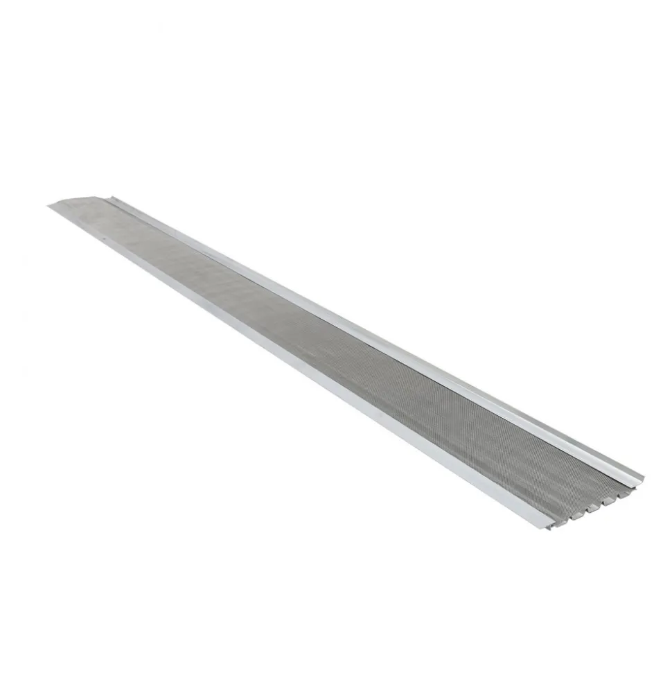VEVOR Gutter Guard, 5 in Aluminum Gutter Cover with Stainless Steel Micro Mesh, Heavy-Duty 100ft Length, 0.04in Thick, Leaf Guard for Debris and Pine Needles, Easy DIY Install, Screws Included, 20 PCS