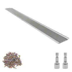 VEVOR Gutter Guard, 5 in Aluminum Gutter Cover with Stainless Steel Micro Mesh, Heavy-Duty 100ft Length, 0.04in Thick, Leaf Guard for Debris and Pine Needles, Easy DIY Install, Screws Included, 20 PCS