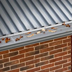 VEVOR Gutter Guard, 6 inch Width, Aluminum Leaf Filter DIY Gutter Cover, 52 PCS 208 ft Total Length, 0.157'' Hole Diameter & 0.02'' Thick Gutter Guards Fits Any Roof or Gutter Type