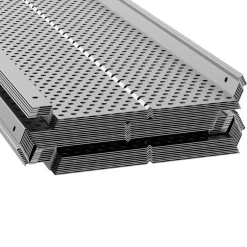 VEVOR Gutter Guard, 5 inch Width, Aluminum Leaf Filter DIY Gutter Cover, 13 PCS 52 ft Total Length, 0.157'' Hole Diameter & 0.02'' Thick Gutter Guards Fits Any Roof or Gutter Type