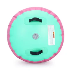 VEVOR Gymnastics Barrel Air Roller 23.6x40 in Inflatable Tumbling Air Mat, Octagon Tumbler Trainer with Electric Pump, Equipment for Back Handspring Training/Home Use/Gym/Yoga/Cheerleading, Pink