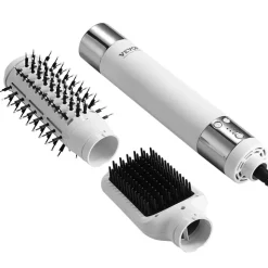 VEVOR Hair Dryer Styler, Ionic Hair Dryer Brush, 110,000RPM High-Speed Hot Air Styler with Brushless Motor, Oval & Paddle Brush, Blow Dryer Brush Styling Tool for Fast Drying Volumizing Straightening