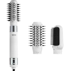 VEVOR Hair Dryer Styler, Ionic Hair Dryer Brush, 110,000RPM High-Speed Hot Air Styler with Brushless Motor, Oval & Paddle Brush, Blow Dryer Brush Styling Tool for Fast Drying Volumizing Straightening