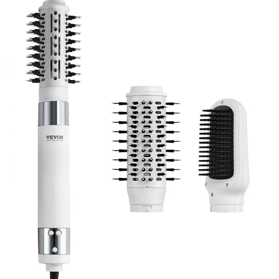 VEVOR Hair Dryer Styler, Ionic Hair Dryer Brush, 110,000RPM High-Speed Hot Air Styler with Brushless Motor, Oval & Paddle Brush, Blow Dryer Brush Styling Tool for Fast Drying Volumizing Straightening